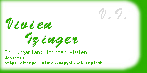 vivien izinger business card